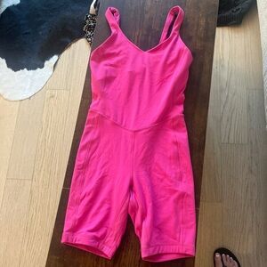 Lululemon Hot Pink Workout Romper